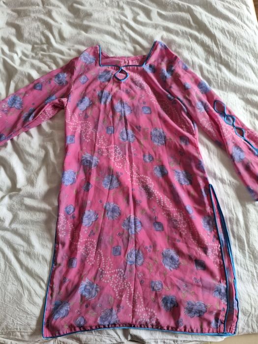 Haina traditionala din India, marime unica, model floral