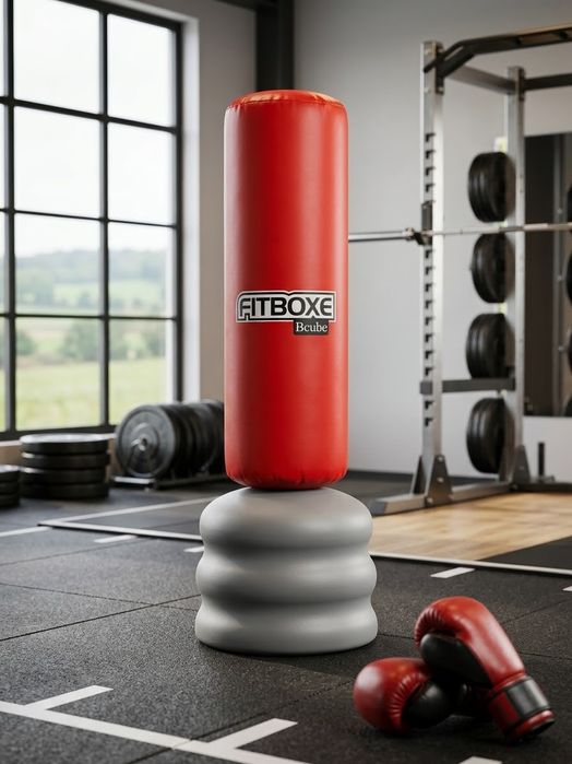 Sac de box cu bază autoportantă (pe picior) FITBOXE Bcube – Ideal Home Gym / Fitness