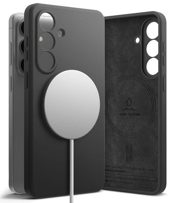 Ringke silicone magnetic (magsafe) за samsung galaxy s26 – black