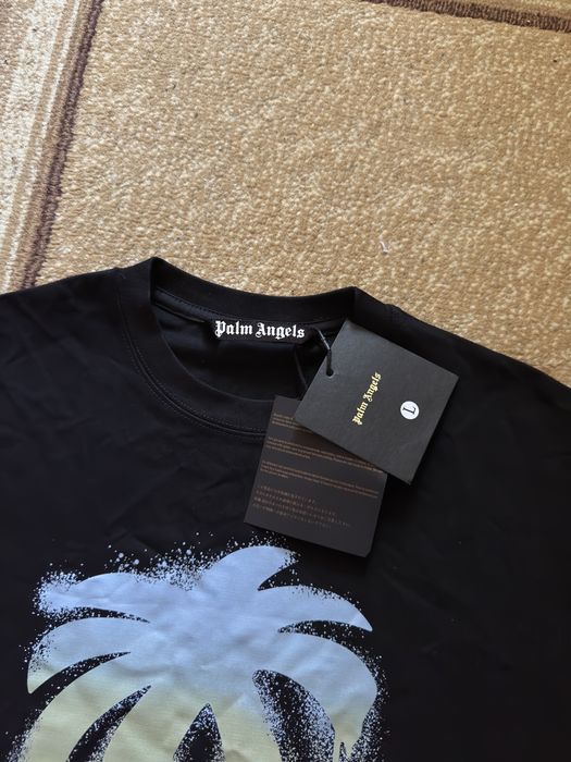 Tricou Palm Angels graffiti palm tree