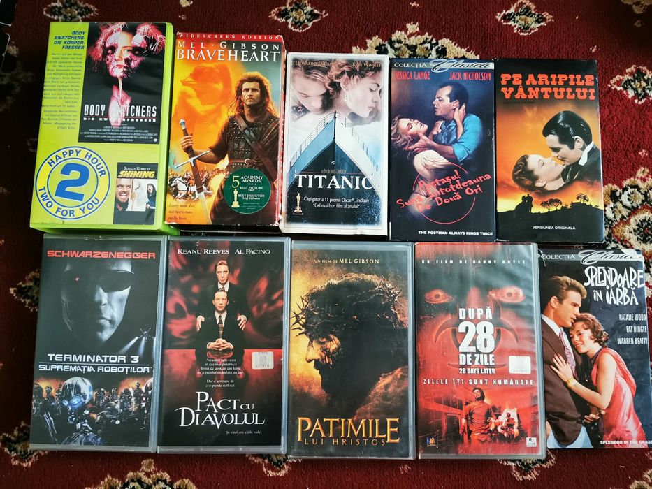 Filme VHS de Top Terminator Titanic Braveheart