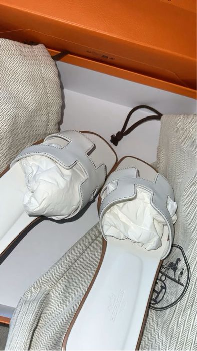 белый тапочки эрмес, новый, срочно