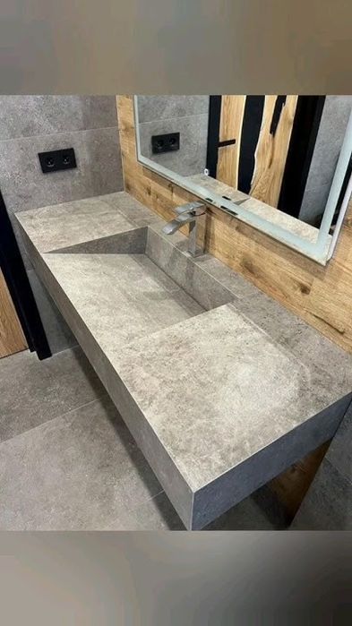 Керамогранитдан раковина.Раковины из керамогранита.