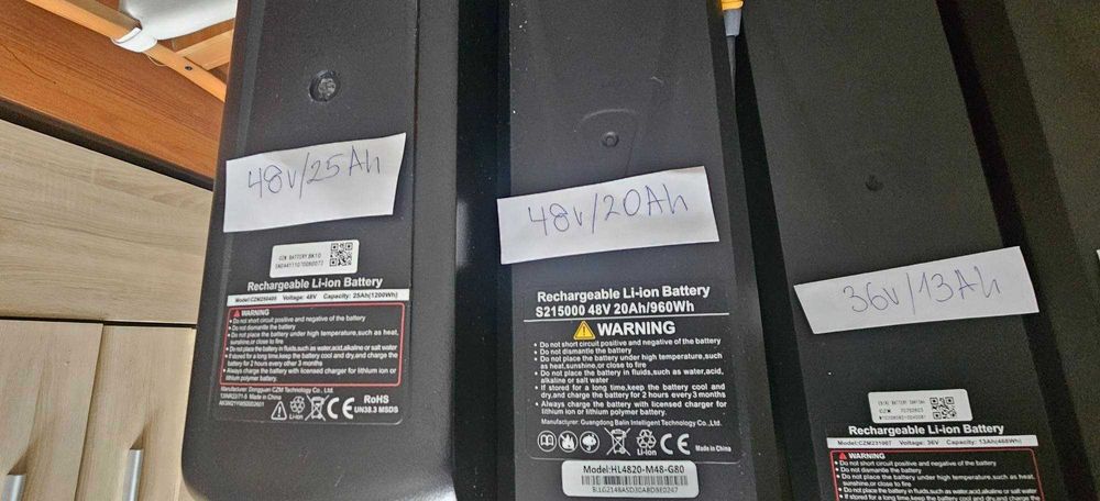 Литиеви батерии SAMSUNG,LG- 36V/ 48V
