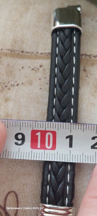 Мъжка посребрена гривна