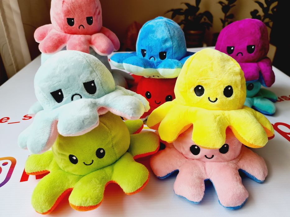 Осьминог перевертыш 10 см