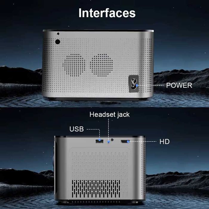 Proiector Smart Magcubic HY350 Android11 580ANSI FullHD 1080p 4K WiFi6