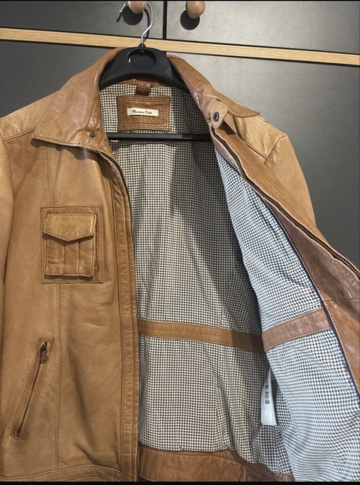 Massimo Dutti кожено biker яке