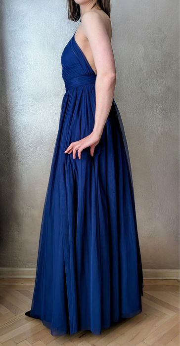 Rochie lunga ASOS din tulle albastru