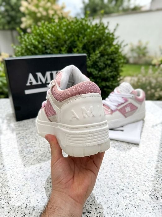 Adidasi AMIRI MA 1 Roz Pietricele Glitter