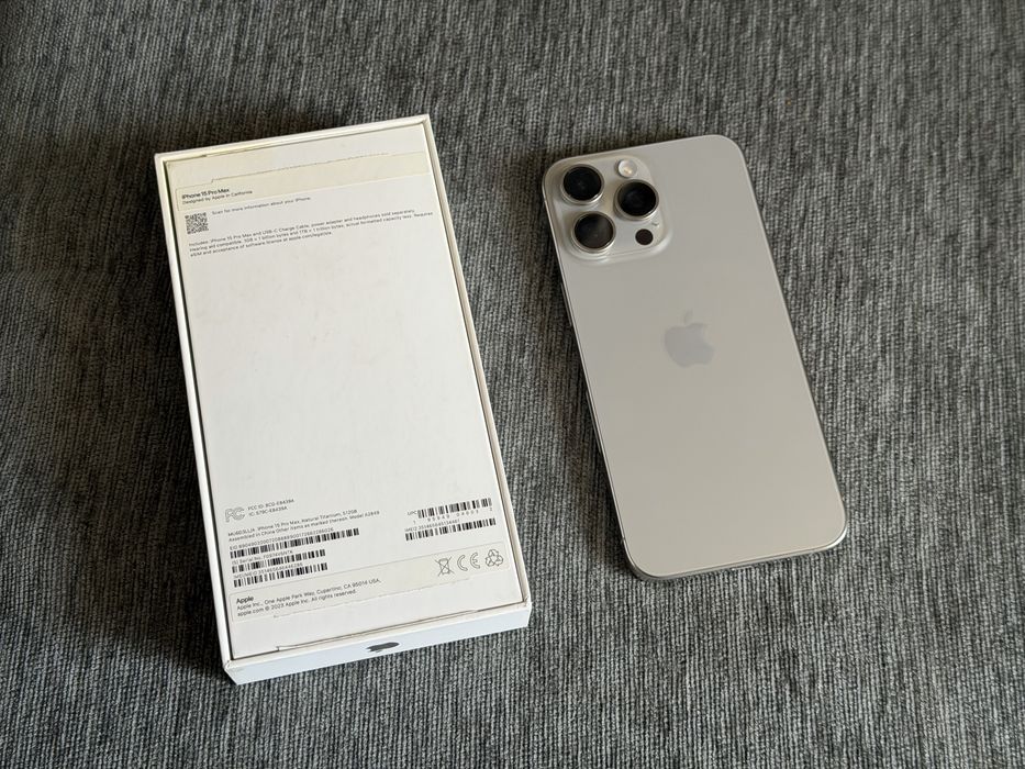iPhone 15 Pro Max, Natural Titanium, 512GB