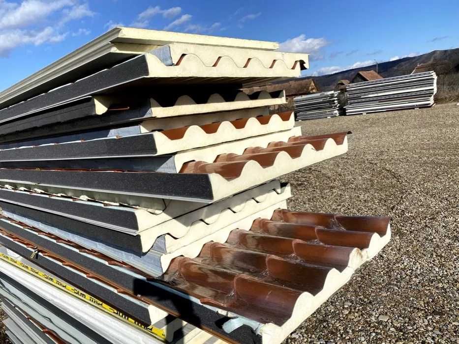 Panouri cu spuma PUR stoc permanent perete si acoperis