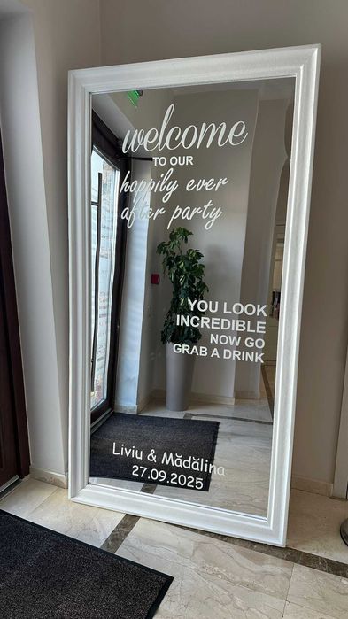 Oglinda Selfie pentru evenimente ( nunta, botez, zi de nastere )