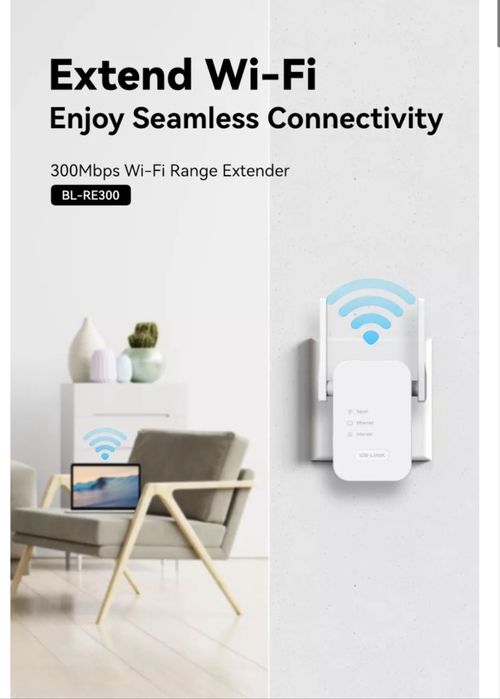 LB-LINK BL-RE1200,беспроводной двухдиапазонный усилитель сигнала Wi-Fi