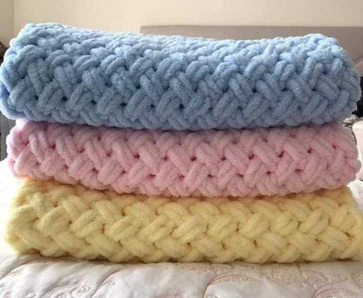 Плетени бебешки одеала