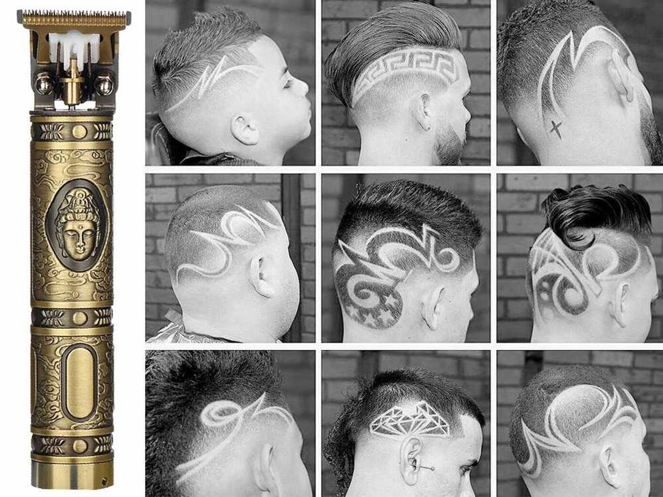 Aparat electric pentru tuns barba si par reincarcabil inox 4 capete