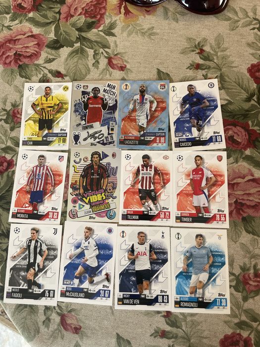 Карти с футболисти Евро 2024