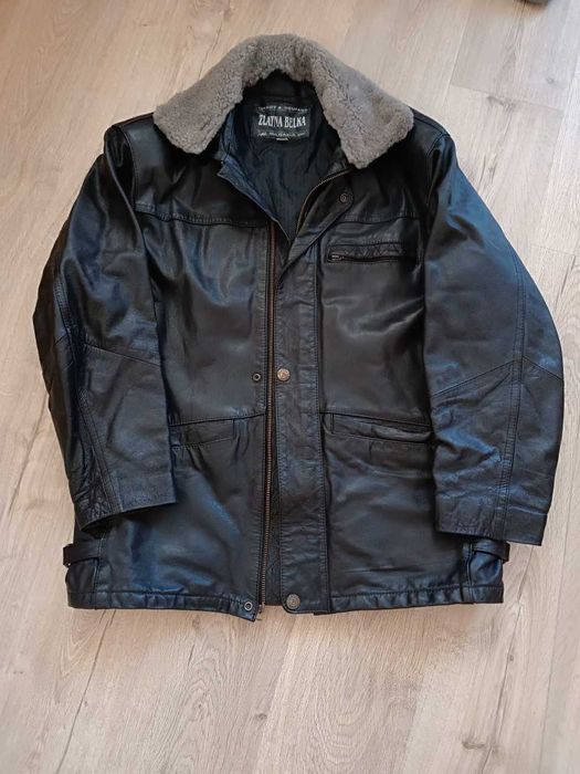 Мъжко яке/шуба. Естествена кожа. Златна белка ООД Сливен