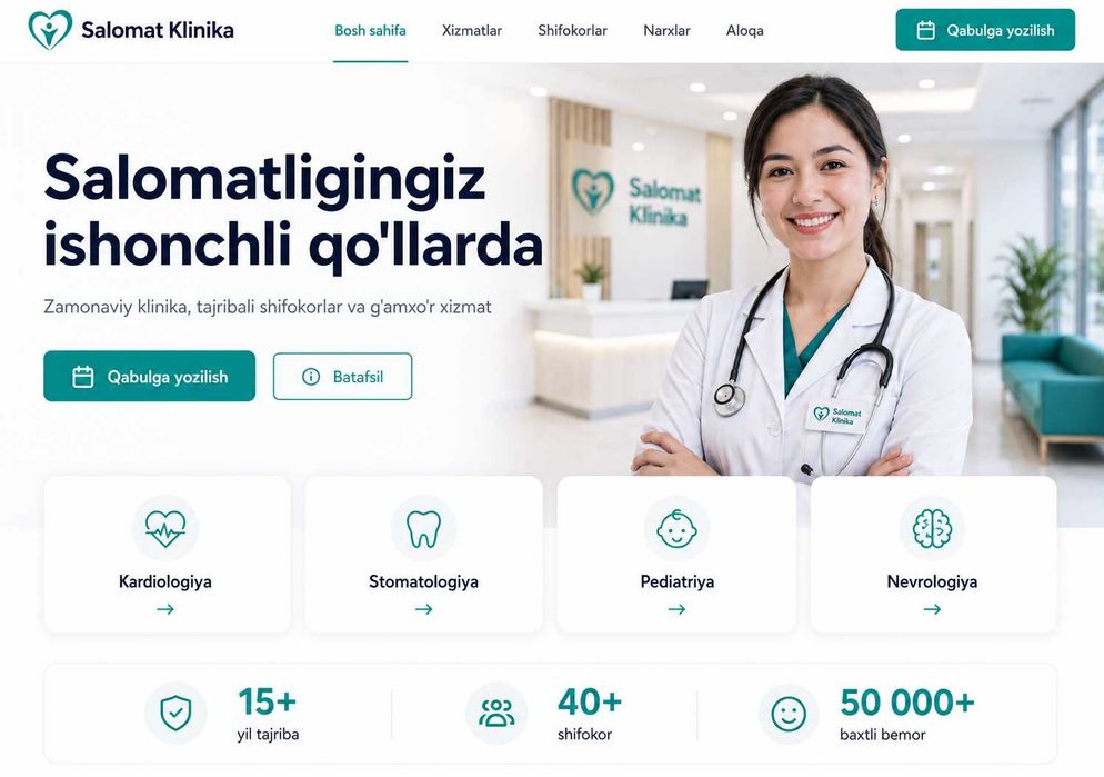 Premium sayt yaratish, CRM va avtomatlashtirish | Yirik Biznes Uchun