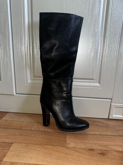 Зимние кожаные сапоги 36 размер, тёплые