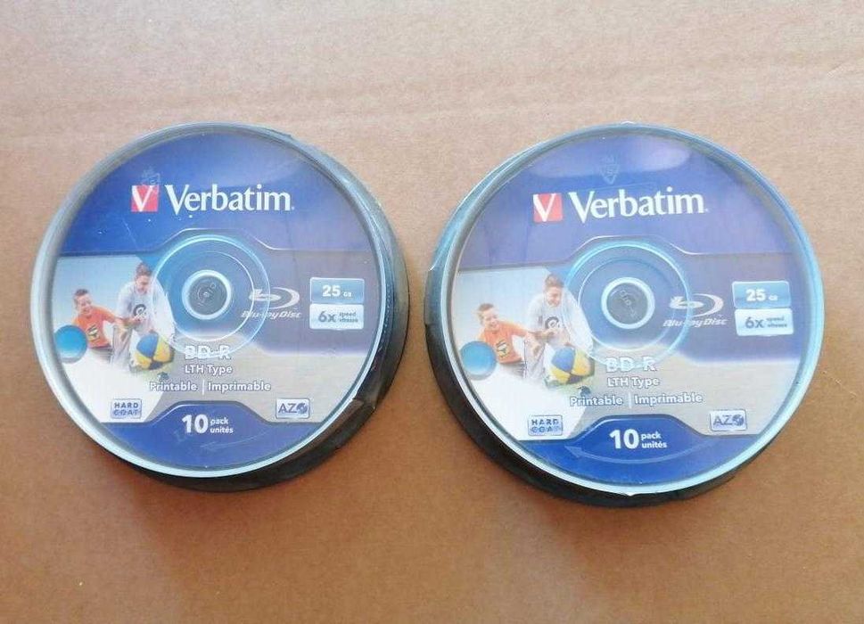 2 x 10 Blue-ray Disc BD-R 25GB 6X Verbatim - sigilate