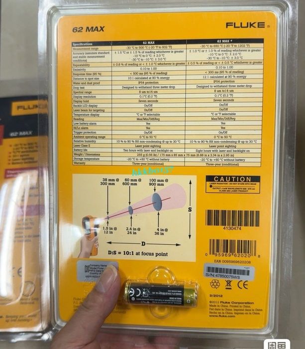 Fluke 62 MAX Инф