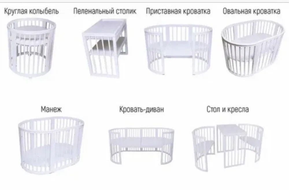 Продам кроватку 7 в 1