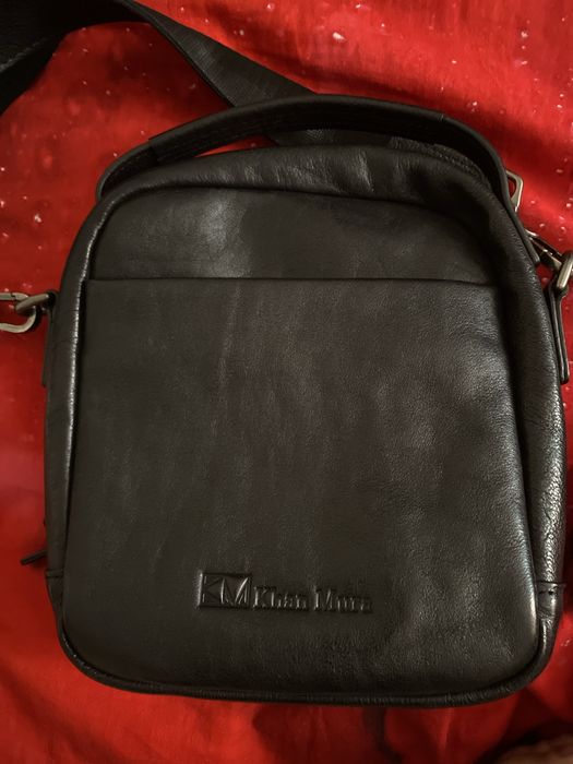 Барсетка кожаная