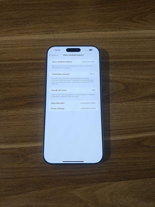 iPhone 16 Pro Max 256GB impecabil 96% baterie