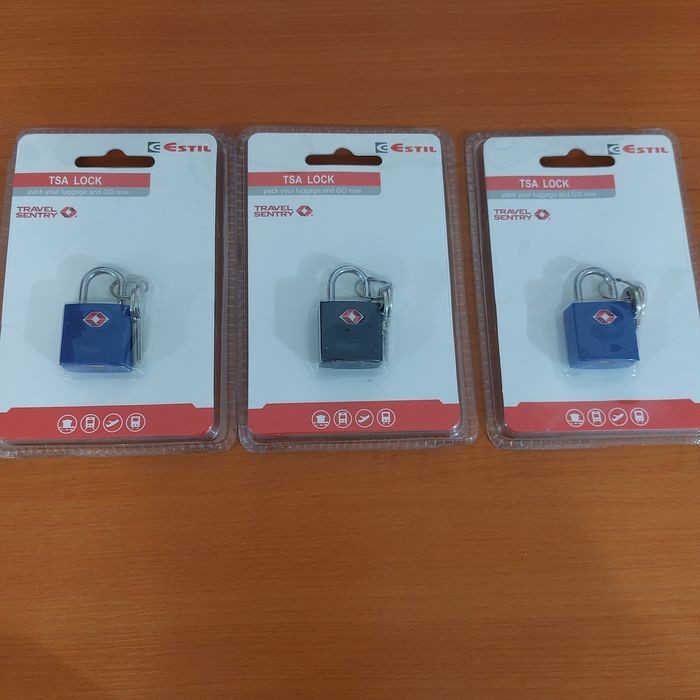 Катинари за куфар Estil с ключ, 3 броя