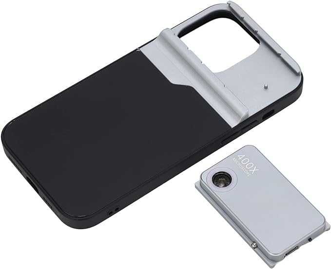 Husa cu lentila de microscop 400x pentru iPhone 14 Pro Max