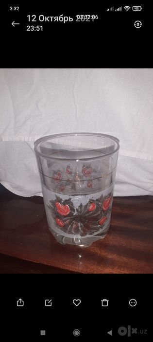 Ваза стекло, красивая