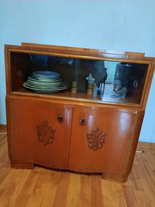 Mobilă sufragerie vintage completă – stil Art Deco / anii '50-'60