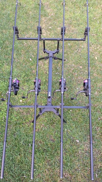 Echipament de pescuit lansete+mulinete+rod pod+senzori