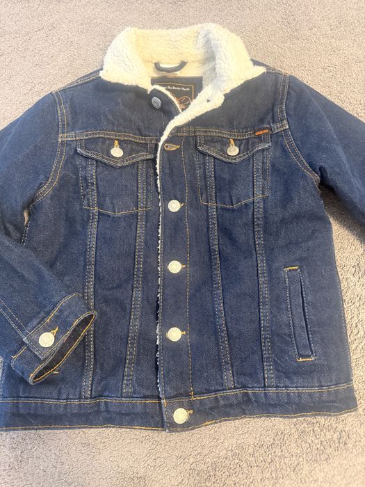 Geaca denim imblanita