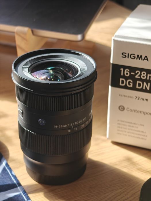 Obiectiv Sigma 16-28mm  f 2.8 montura L Mount Lumix Panasonic pachet full