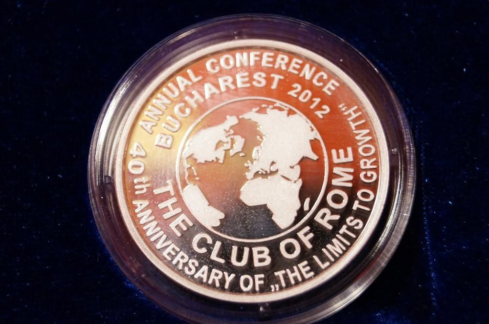 Medalie tombac argintat - Conferinta Anuala THE CLUB OF ROME (CLUBUL D