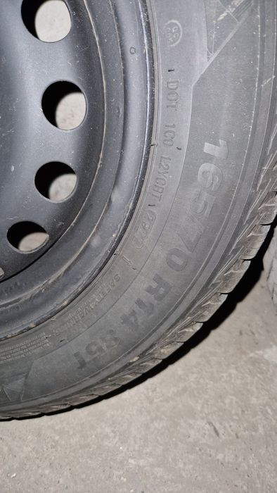 Комплект джанти 4х100 с всесезони гуми 165/70R14