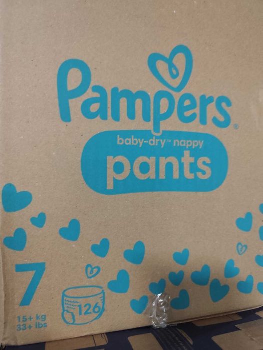 Mесечни Pampers гащи Бейби драй Baby dry 5/6/7/8 от Англия