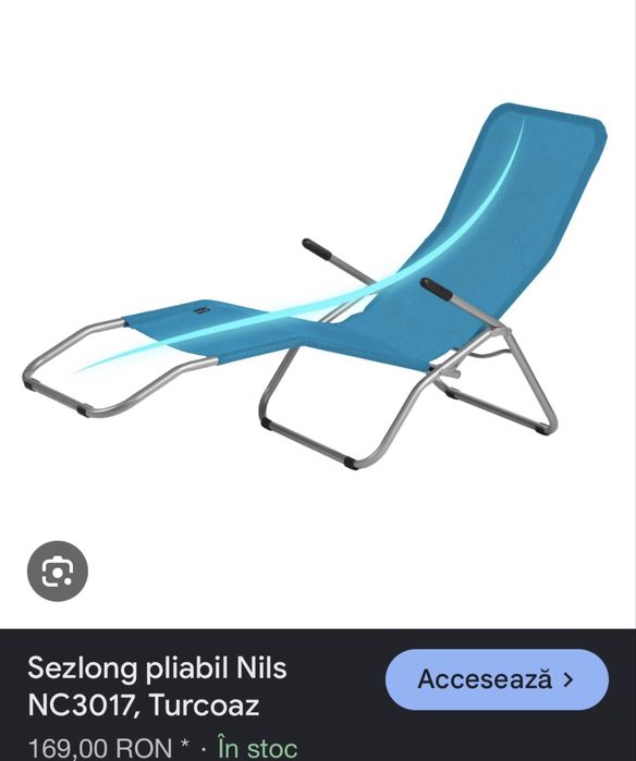 Sezlong plaja gradina