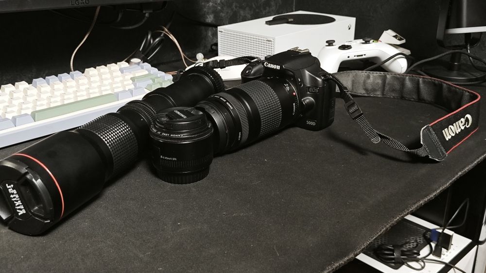 Canon 500d + 3 объектива