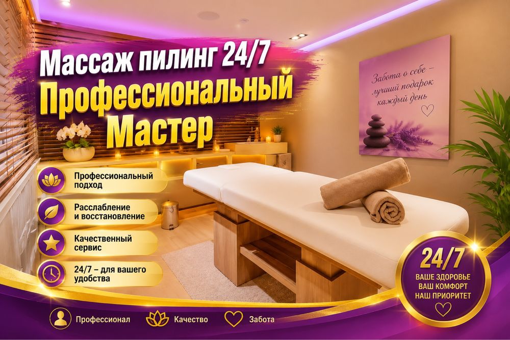 Массаж пилинг выезд