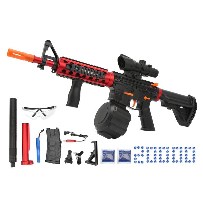 Pușcă gel blaster
Material: plastic, componenta electronica
Baterie: 1