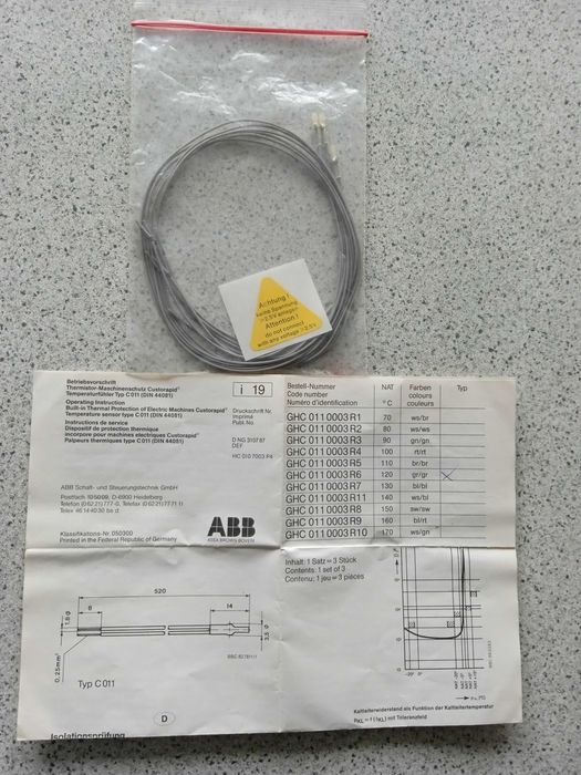 PTC Температурен сензор  -120 градуса и реле за защита