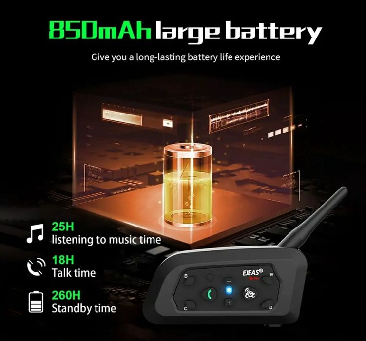 Intercom Ejeas V6 PRO+ moto ATV sistem comunicatie