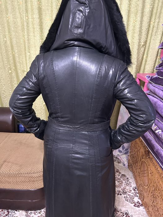 Кожанная дубленка