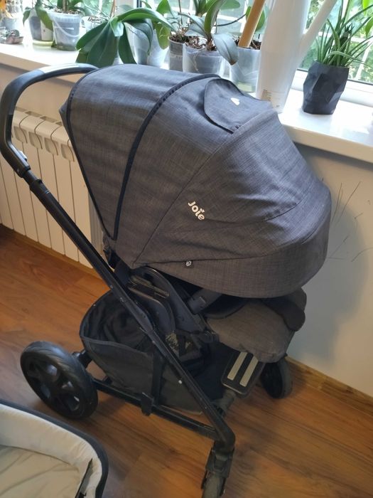 Коляска Joie Chrome Dlx, 2 в 1 прогулочный блок + люлька в отл. сост.