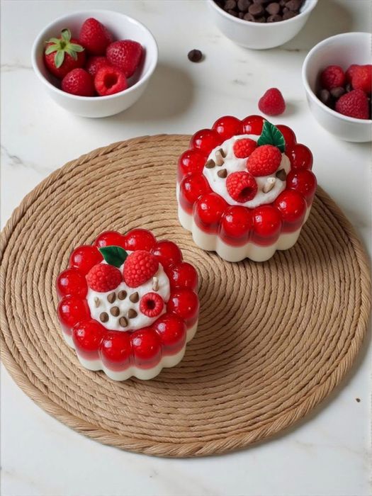 Свещ “Малинова панакота”