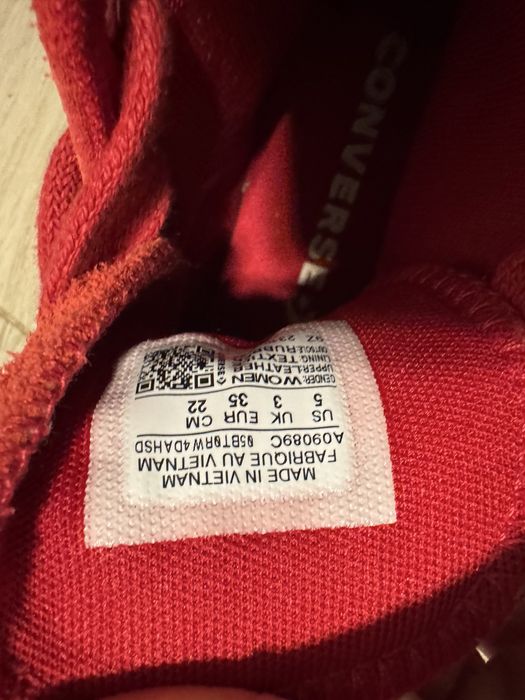 Converse piele rosii