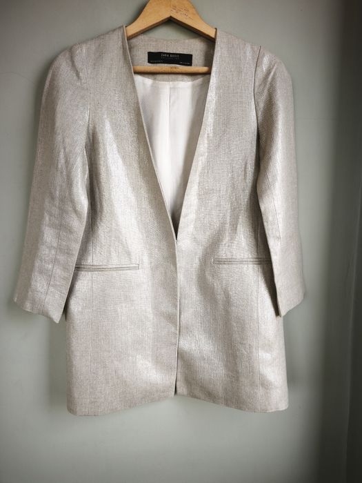 Zara, ленено дамско сако, размер S